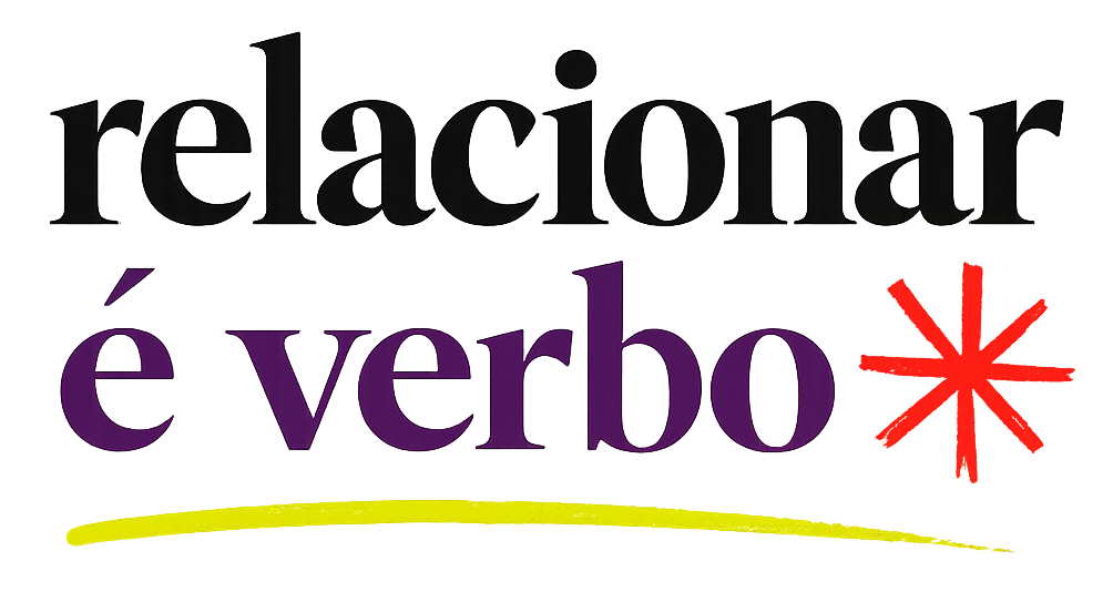 Logotipo Relacionar é verbo